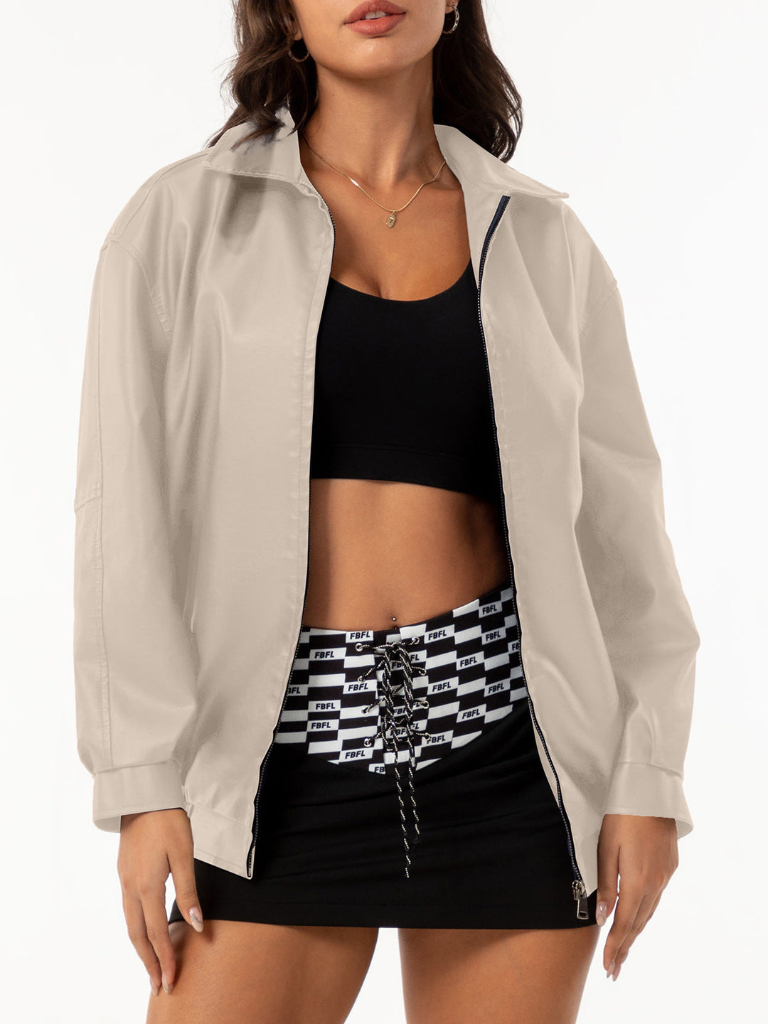 Jacke mit Reißverschluss für Damen