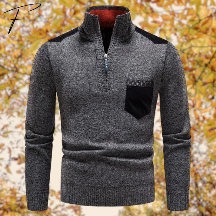 Herren Pullover mit Reißverschluss