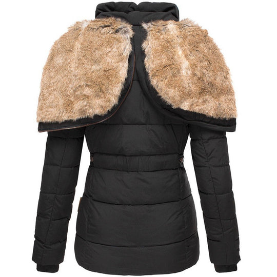 Stylische gefütterte winterjacke