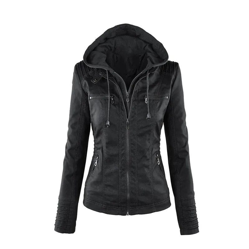 Damen-Vintage-Jacke mit Kapuze