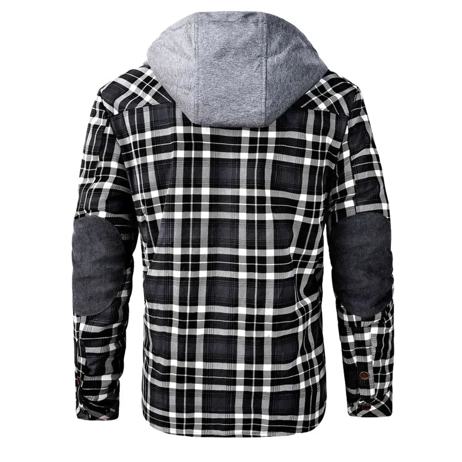 Flanell-Fleece-Winterjacke für Herren