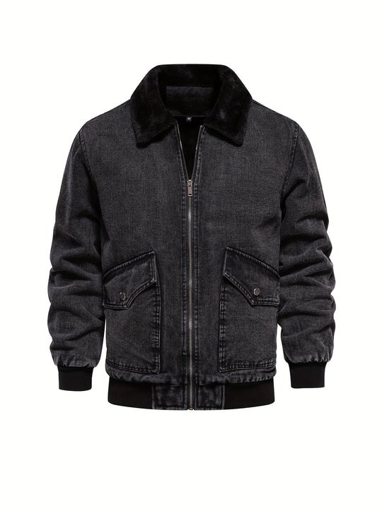 Lucas - Denim-Fleece-Jacke für Herren