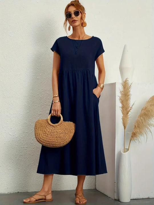 Damen sommerkleid mit tasche