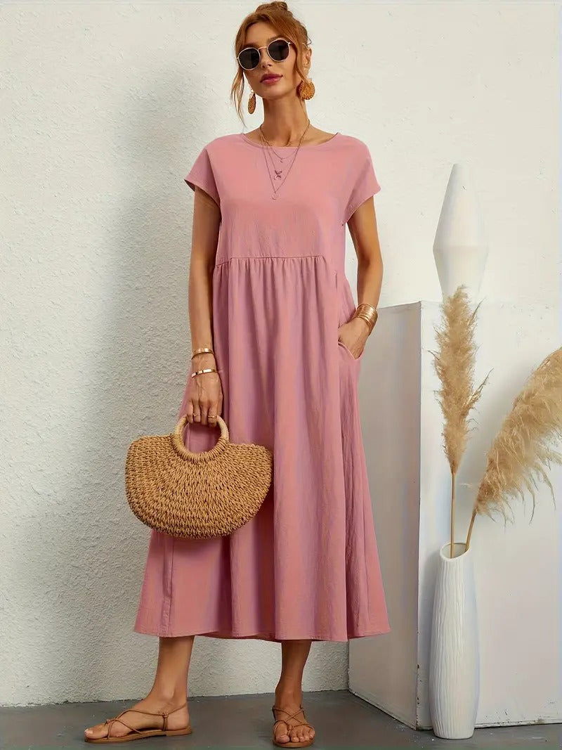 Damen sommerkleid mit tasche