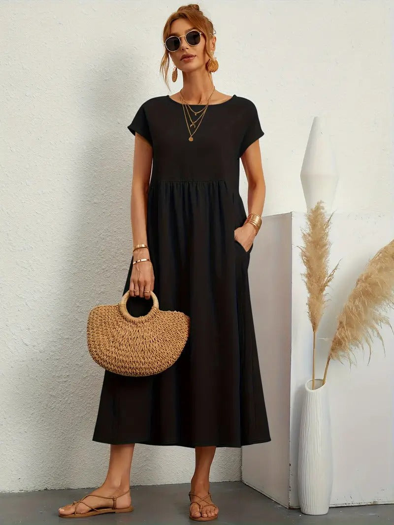 Damen sommerkleid mit tasche