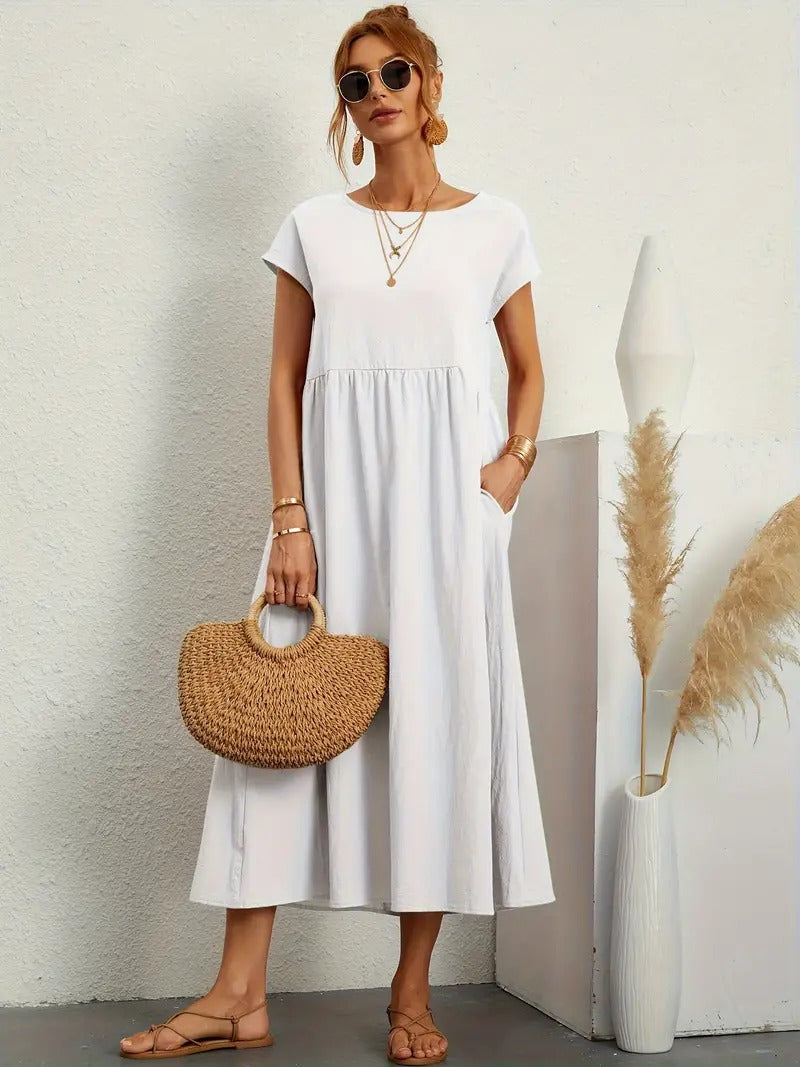 Damen sommerkleid mit tasche