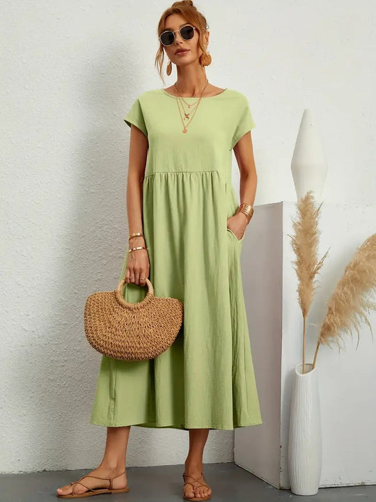 Damen sommerkleid mit tasche