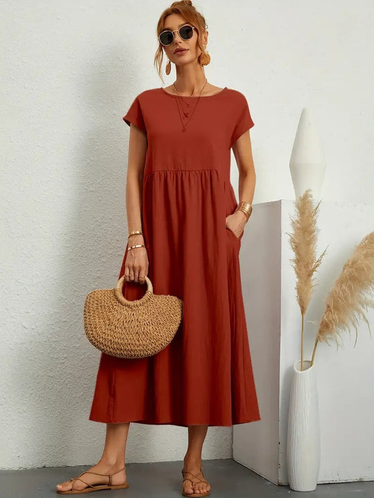 Damen sommerkleid mit tasche