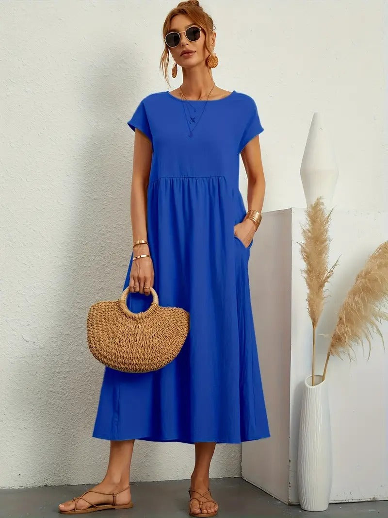 Damen sommerkleid mit tasche