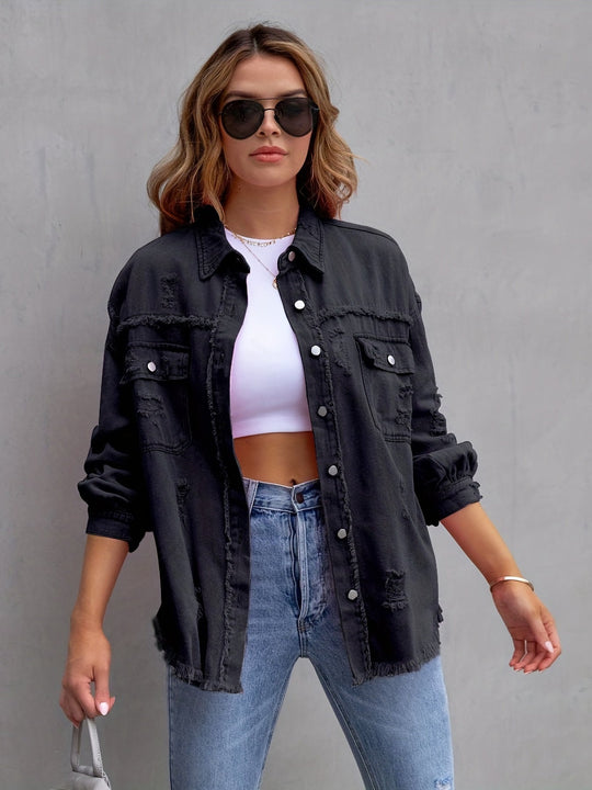 Freya - Oversized Denim-Jacke