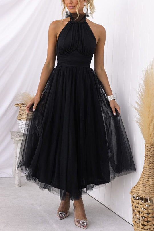 Damenkleid mit langem rock