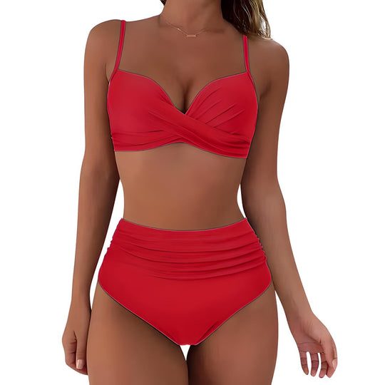 Bikini mit hoher taille