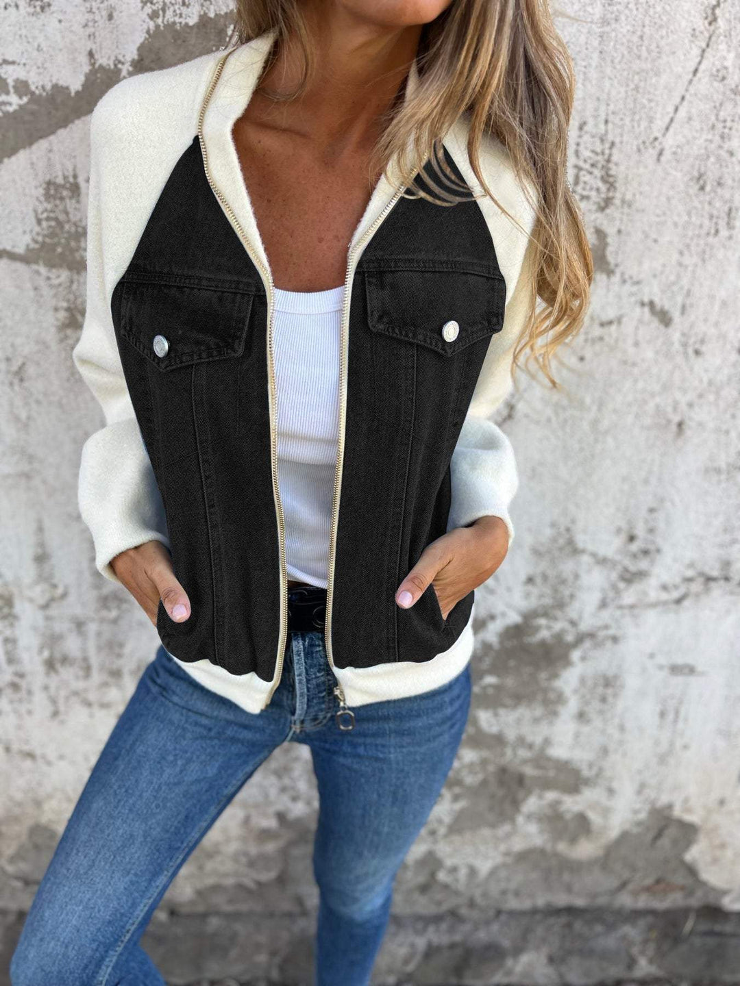 Alyse | Moderne Jacke mit Denim