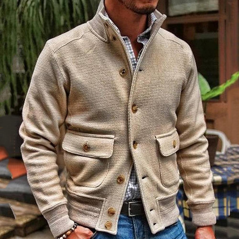 Stylische Jacke mit Stehkragen für Männer