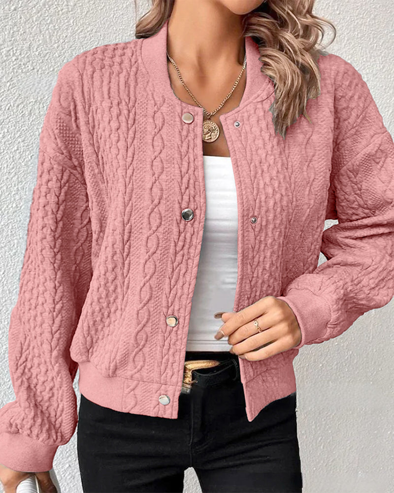 Heize | Eleganter Cardigan aus strukturiertem Stoff