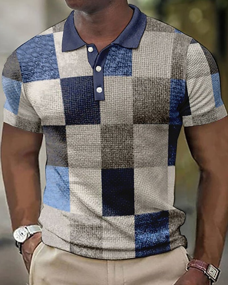 Plaid Polohemd für Herren